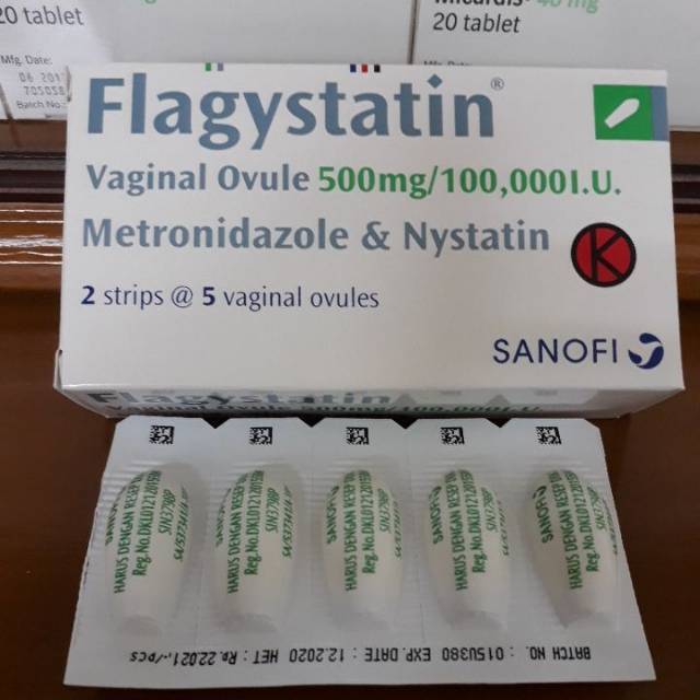 FLAGYSTATIN VAGINAL OVULE /strip