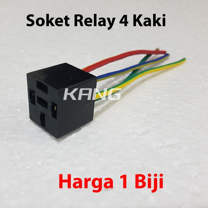 Soket Relay 4 Kaki Socket Rellay Klakson Kaki 4 Relai Hitam Lazada