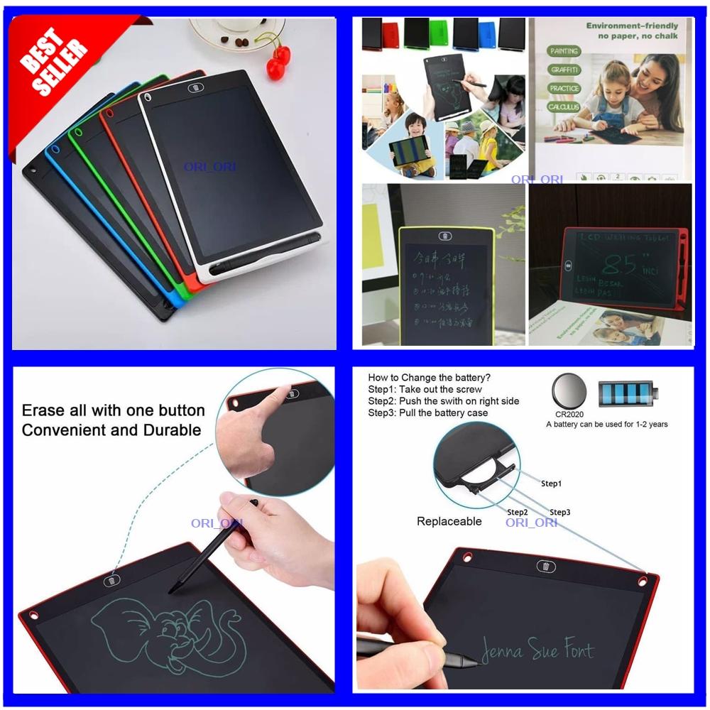 LCD Drawing Writing Tablet Anak dan Dewasa 8.5