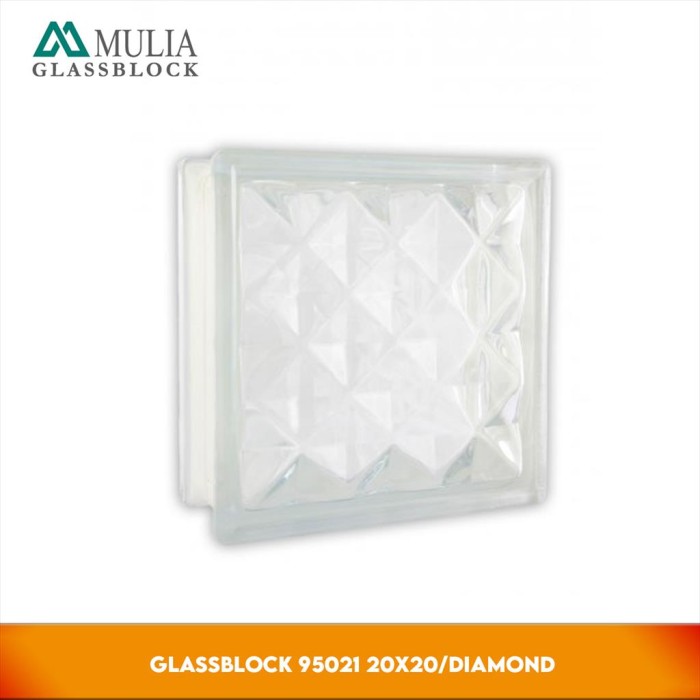 PROMO MURAH COD !!! Mulia Glass Block 20X20 Diamond Balok Kaca