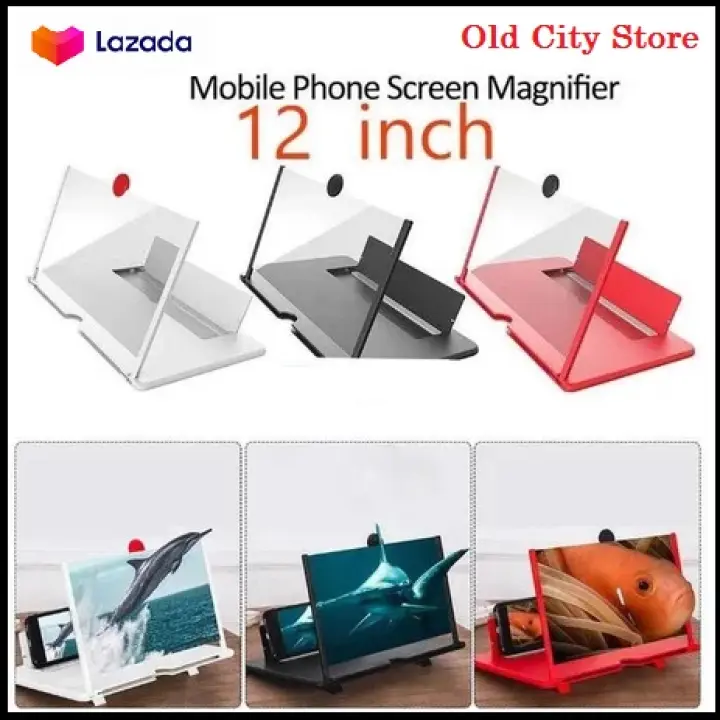 Kaca Pembesar Layar Hp 12 10 Inch Bisa Dilipat Warna Random Lazada Indonesia
