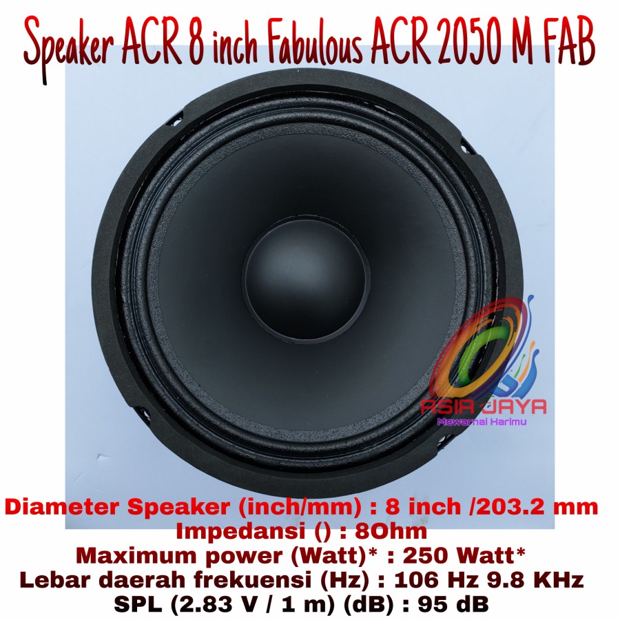 Diameter speaker 8 store inch