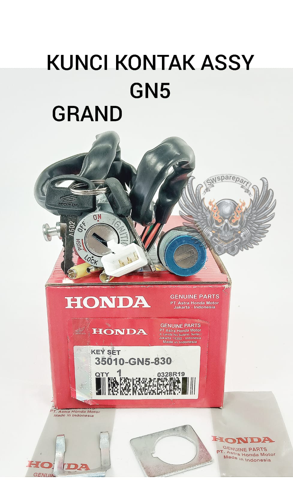 Kunci Kontak Asli Honda Gn Grand Ori Asli Honda Ahm Konci Set Key Keys