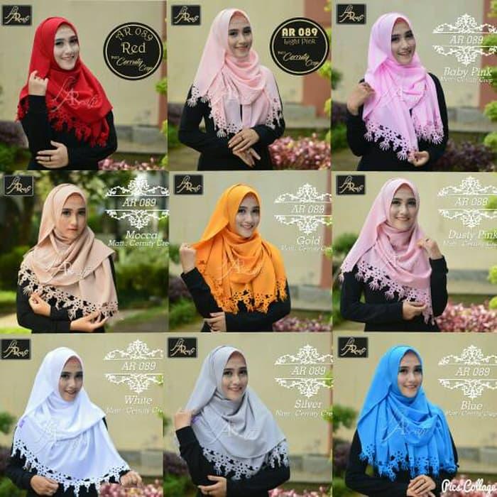 PROMO jilbab pasmina cutty Arrafi-AR 089/hijab instan/pashmina TERBARU
