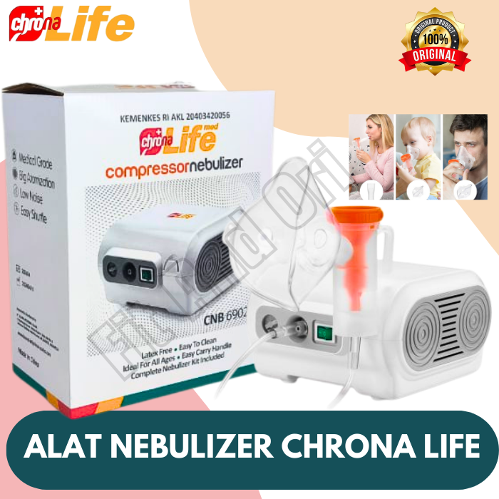 CHRONA LIFE COMPRESSOR NEBULIZER / ALAT NEBULIZER / ALAT UAP / ALAT ...