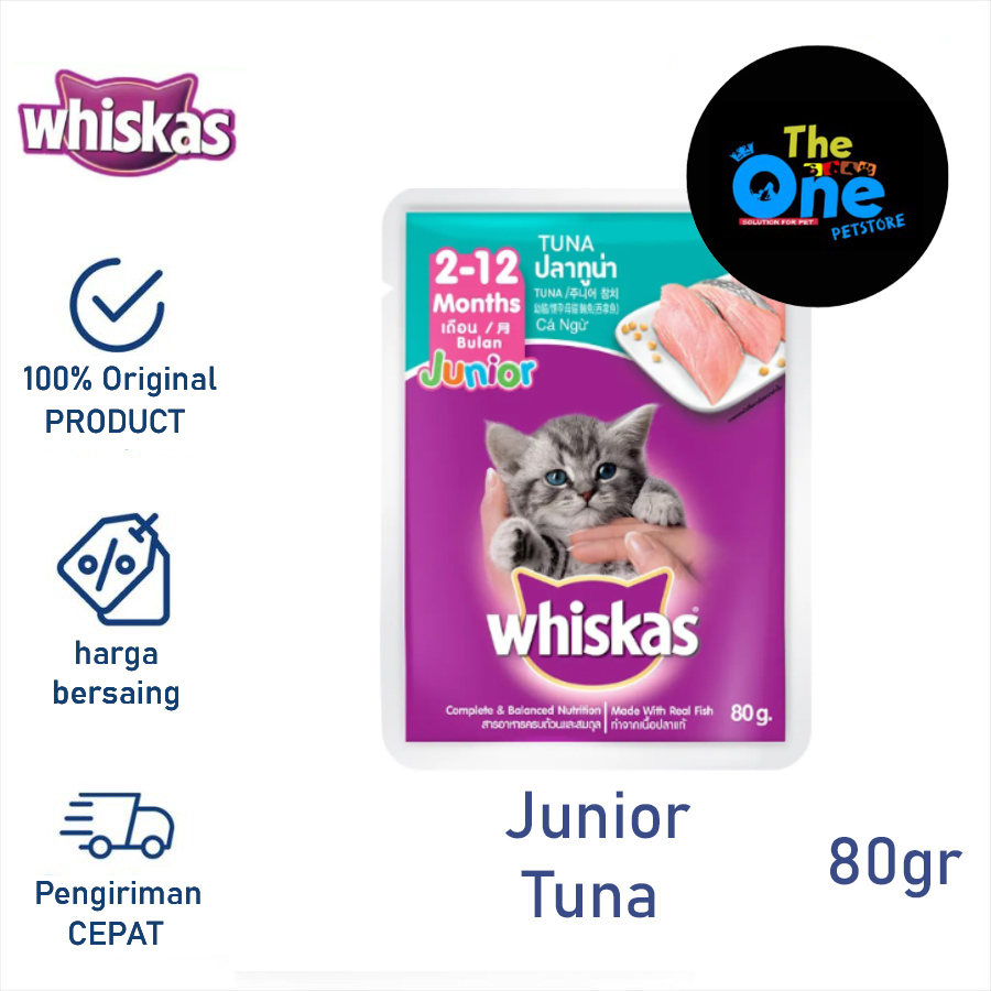 Whiskas Junior Pouch Whiskas Kitten Wet Food Makanan Basah Kitten