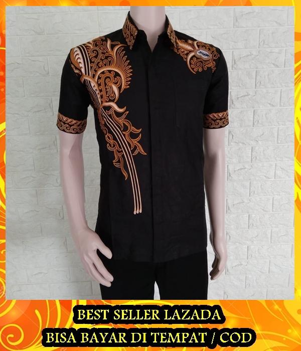 Baju Batik Pria Lengan Pendek / Baju Batik Pria Modern Casual Online / Boss Batik