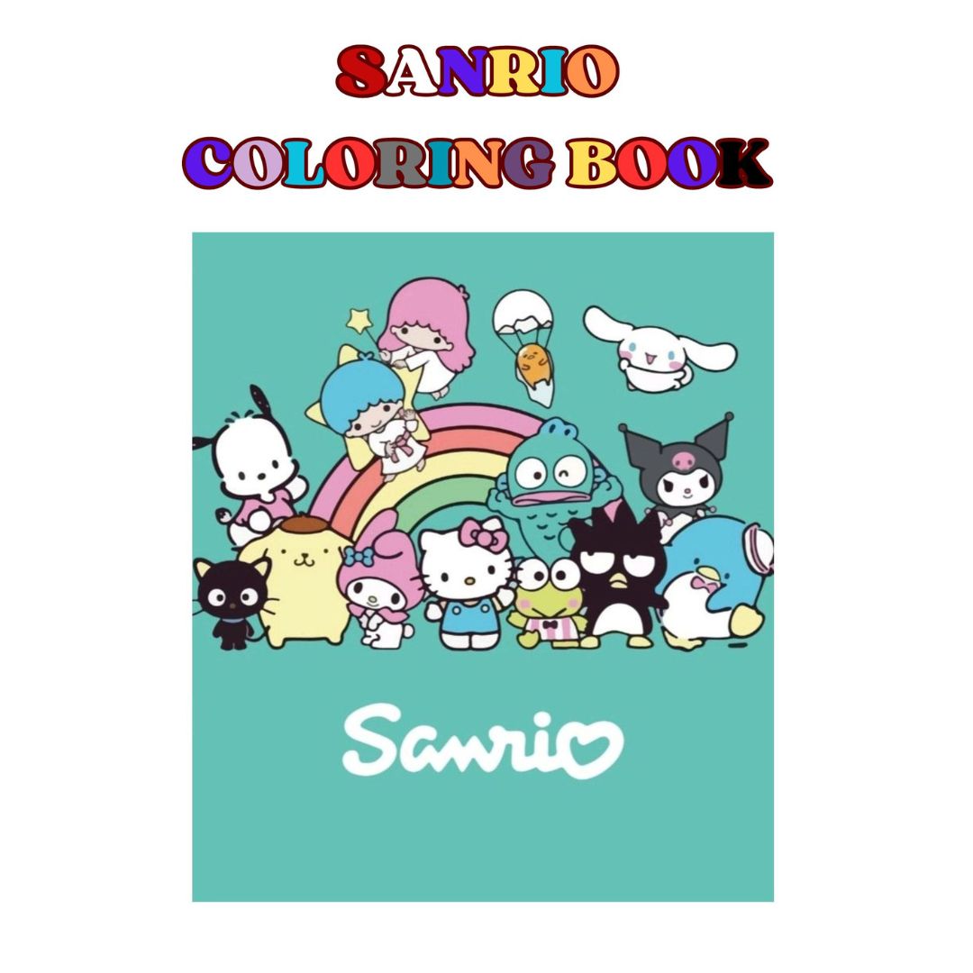 SANRIO COLORING BOOK AESTHETIC CUTE BUKU MEWARNAI ANAK PAUD TK SD
