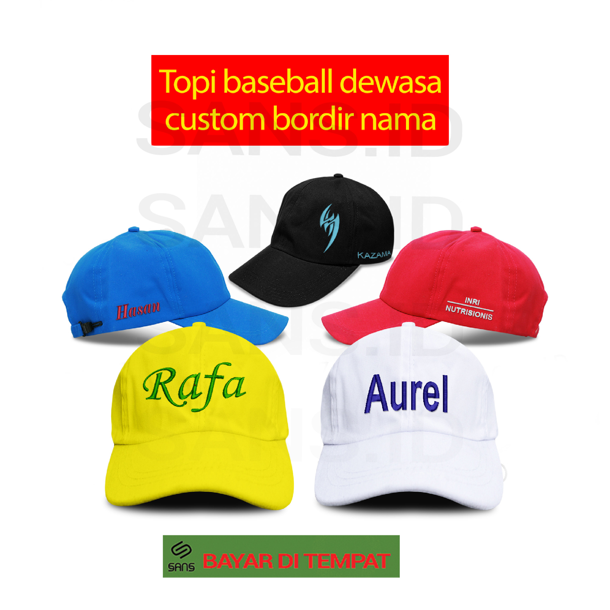 topi polos basebal hitam putih topi pria topi murah topi polos warna