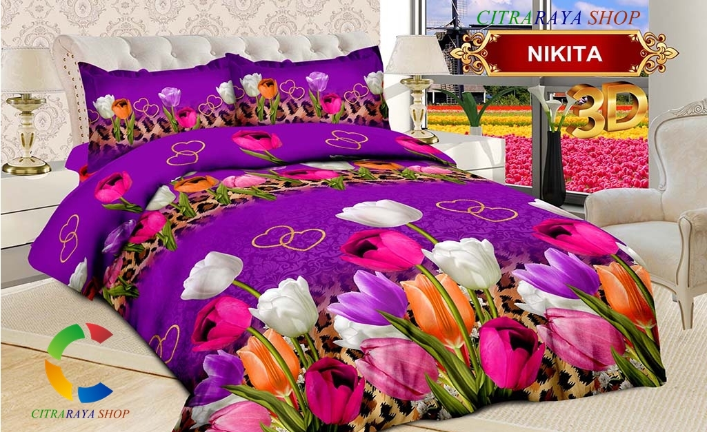 Bisa Cod Sprei Bonita 3d Anti Luntur Seprei Ukuran 180 160 120 X 200 Bedcover All New Nikita Lazada Indonesia