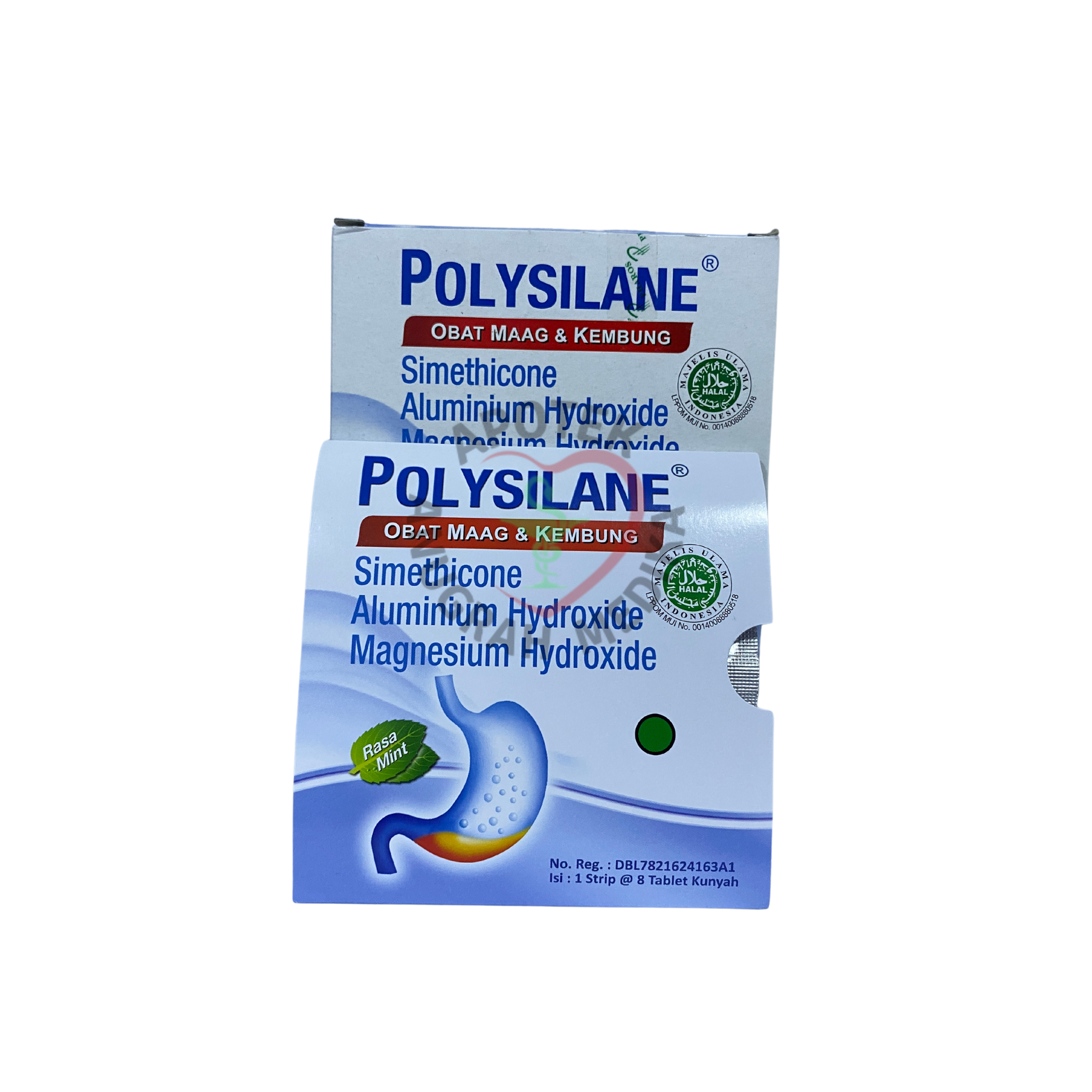 Polysilane 8 POLYSILANE TABLET KUNYAH 8 TABLET/ MAAG/ GASTRITIS/ ASAM LAMBUNG ...