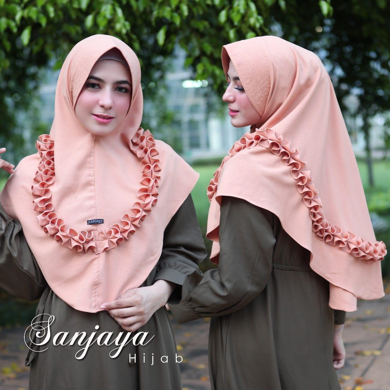 Hijab/Jilbab Instan Model Bergo terbaru termurah dan Terlaris / Kerudung Wanita sanjaya rempel kombinasi /artha_jaya