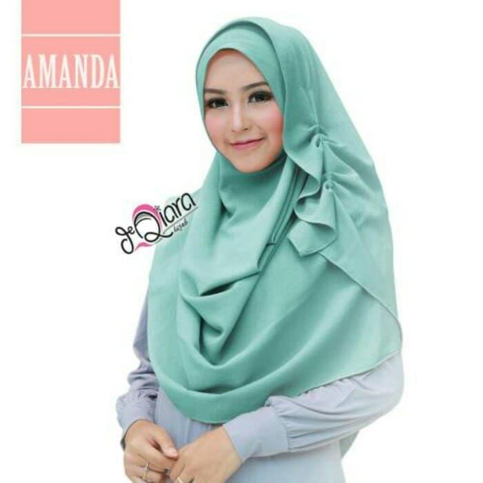 Jilbab instan amanda dQiara / hijab instant terbaru modern cantik / DZA Laris Fashion