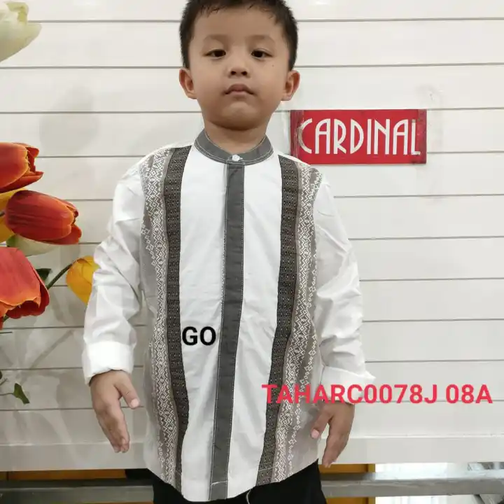 Goprobaby Jd Cardinal Kids Kemeja Koko Lengan Panjang Baju Muslim Anak Pakaian Atasan Taqwa Anak Laki Laki Lazada Indonesia