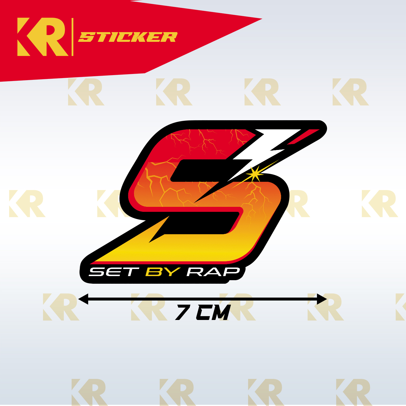 Stiker SET BY RAP Original Sticker Racing, KR STICKER