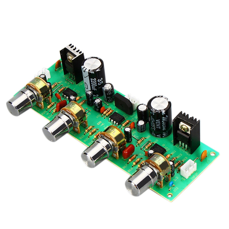 12V NE4558 HIFI Preamp Tone Board Bass Treble Volume Control Pre ...