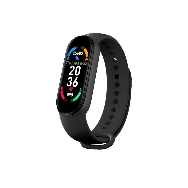 Smartband M6 Smartwatch mirip Xiaomi Mi Band Layar Warna Dengan Monitor  Detak Jantung | Lazada Indonesia