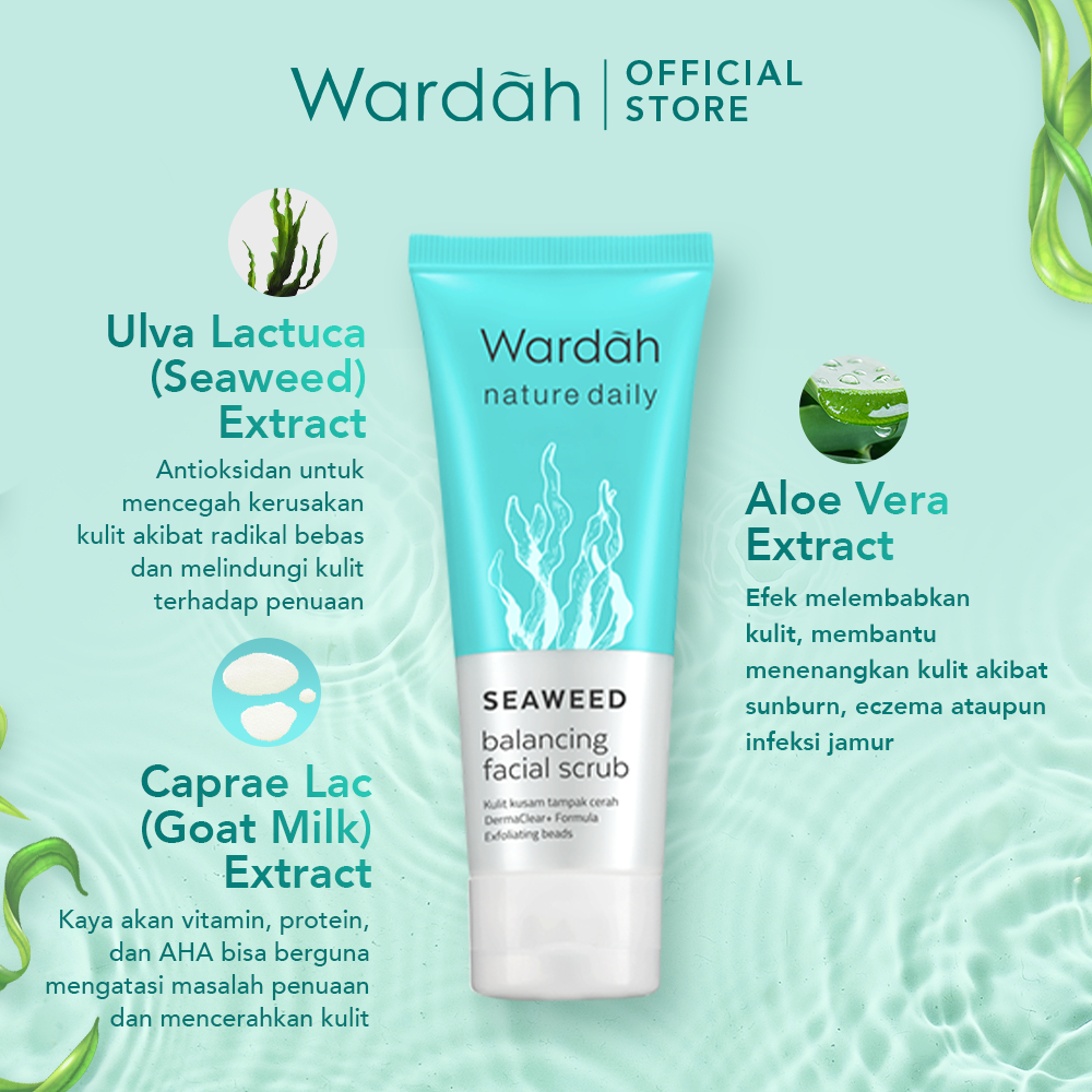 Wardah facial deals scrub