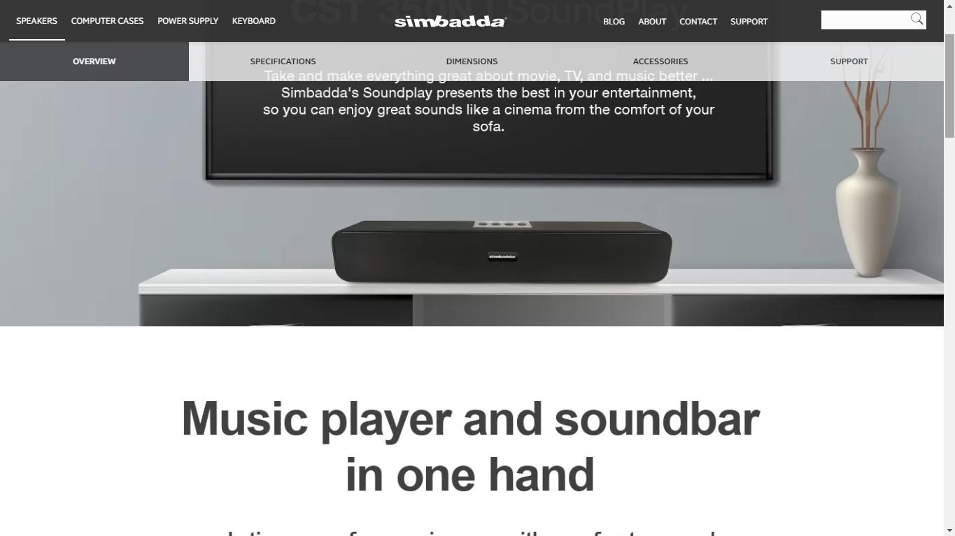 simbadda cst 350n mini soundbar