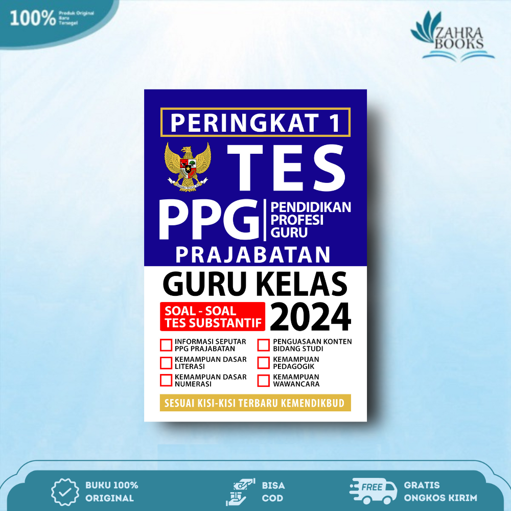 Buku peringkat 1 tes ppg prajabatan guru kelas 2024 media eduka