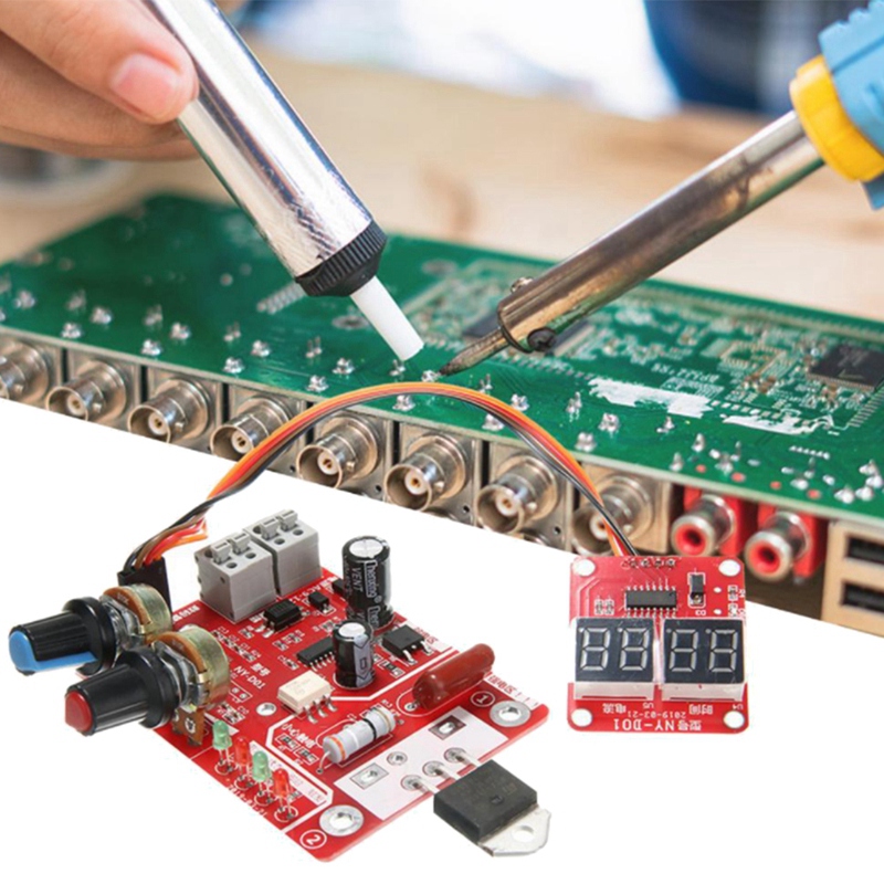 NY-D01 Spot Welder Control Board 40A 100A Digital Spot Welding Machine Time & Current Control Display Spot Welder