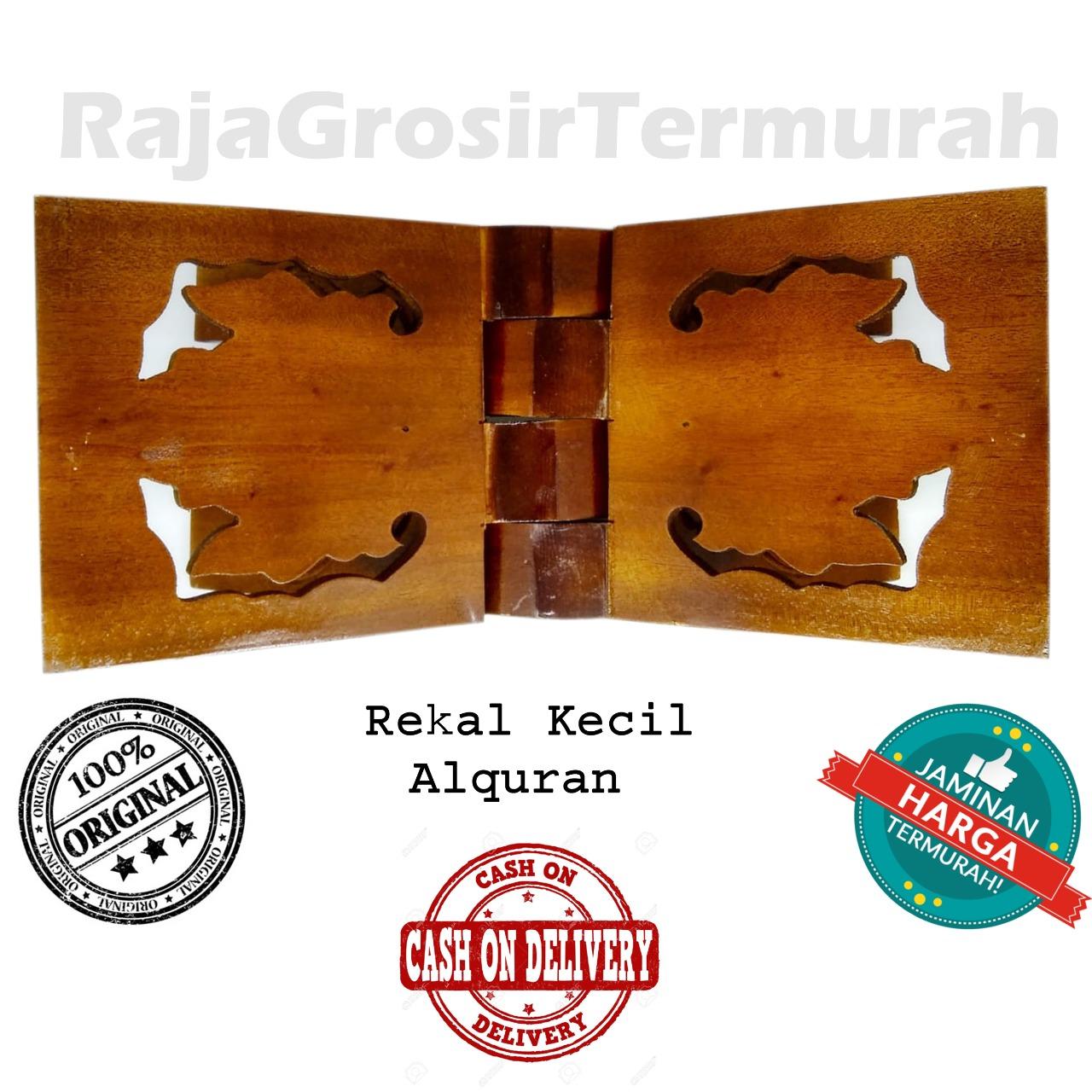 LEKAR / MEJA LIPAT UNTUK MENGAJI BAHAN KAYU UKIR plitur UK 15X33 CM