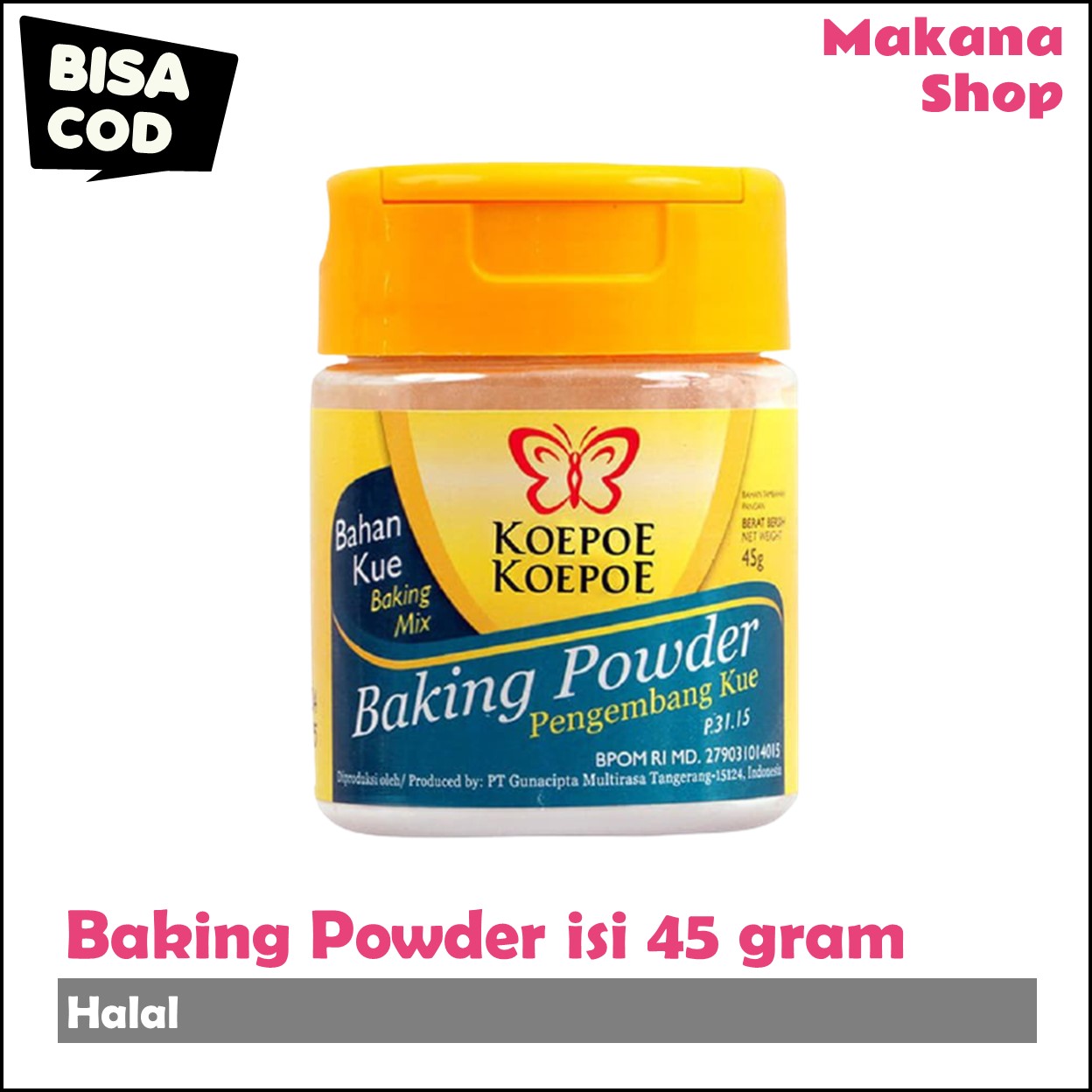Baking Powder Koepoe Koepoe beking powder pengembang kue Lazada Indonesia
