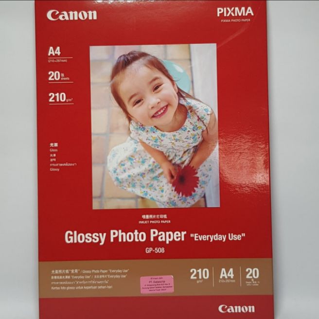 Canon Glossy Photo Paper GP508 ukuran A4 original Lazada Indonesia