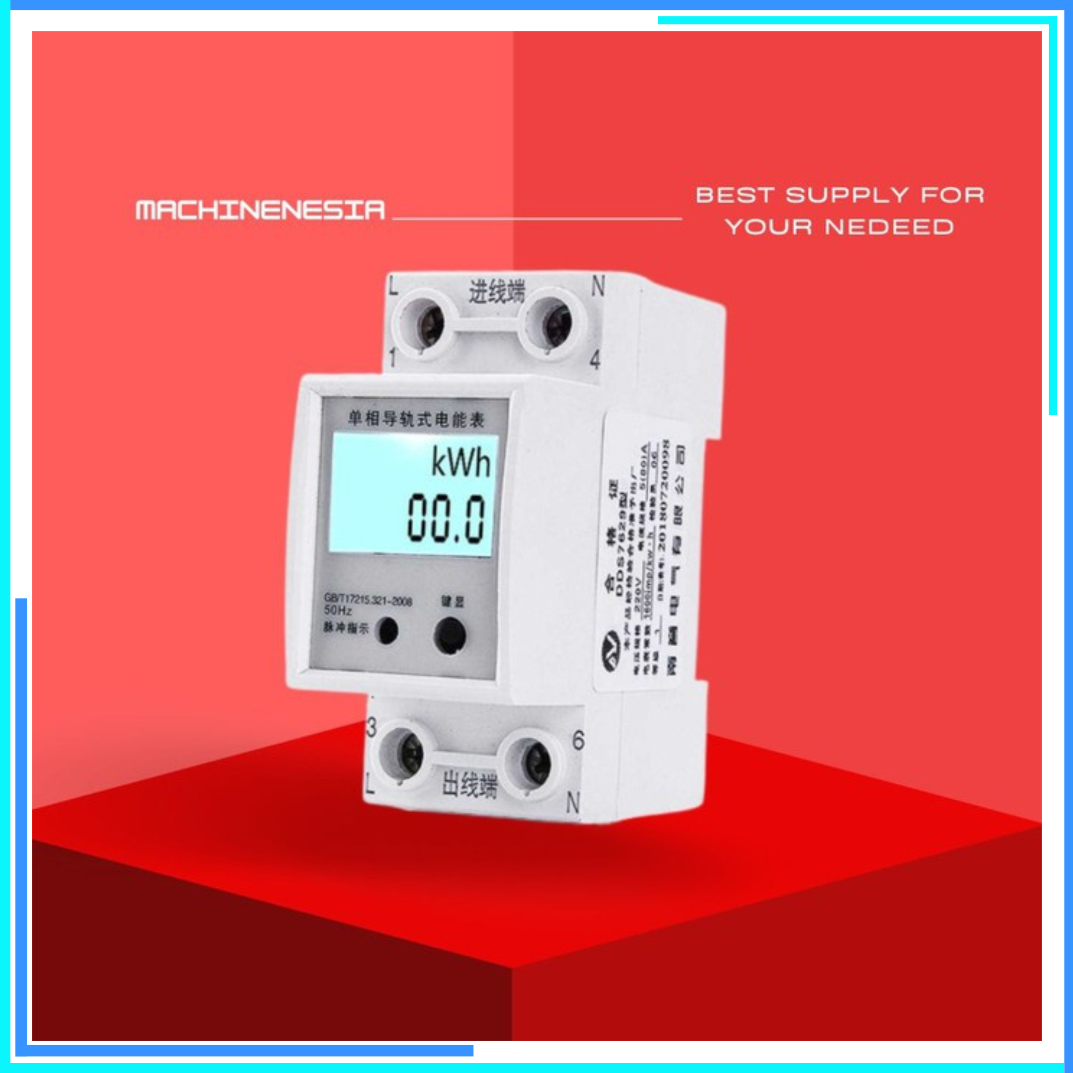 COD Taffware KWH Pengukur Listrik Smart Power Voltmeter 220V 80A cod-taffware-kwh-pengukur-listrik-smart-power-voltmeter-220v-80a