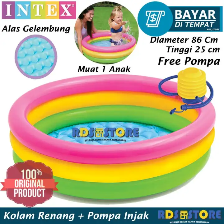 Intex Kolam Renang Anak Kolam Mandi Bola 86 X 25 Cm Lazada Indonesia