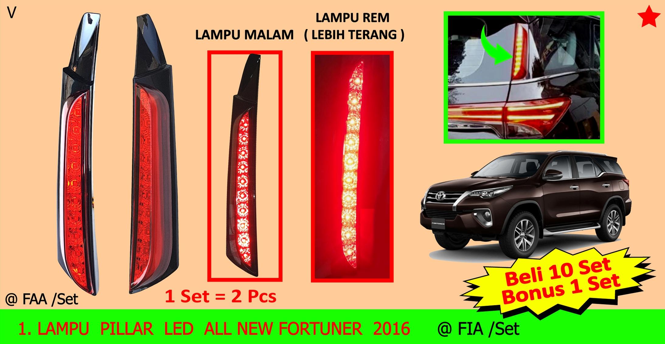 LAMPU PILLAR LED ALL NEW FORTUNER 2016