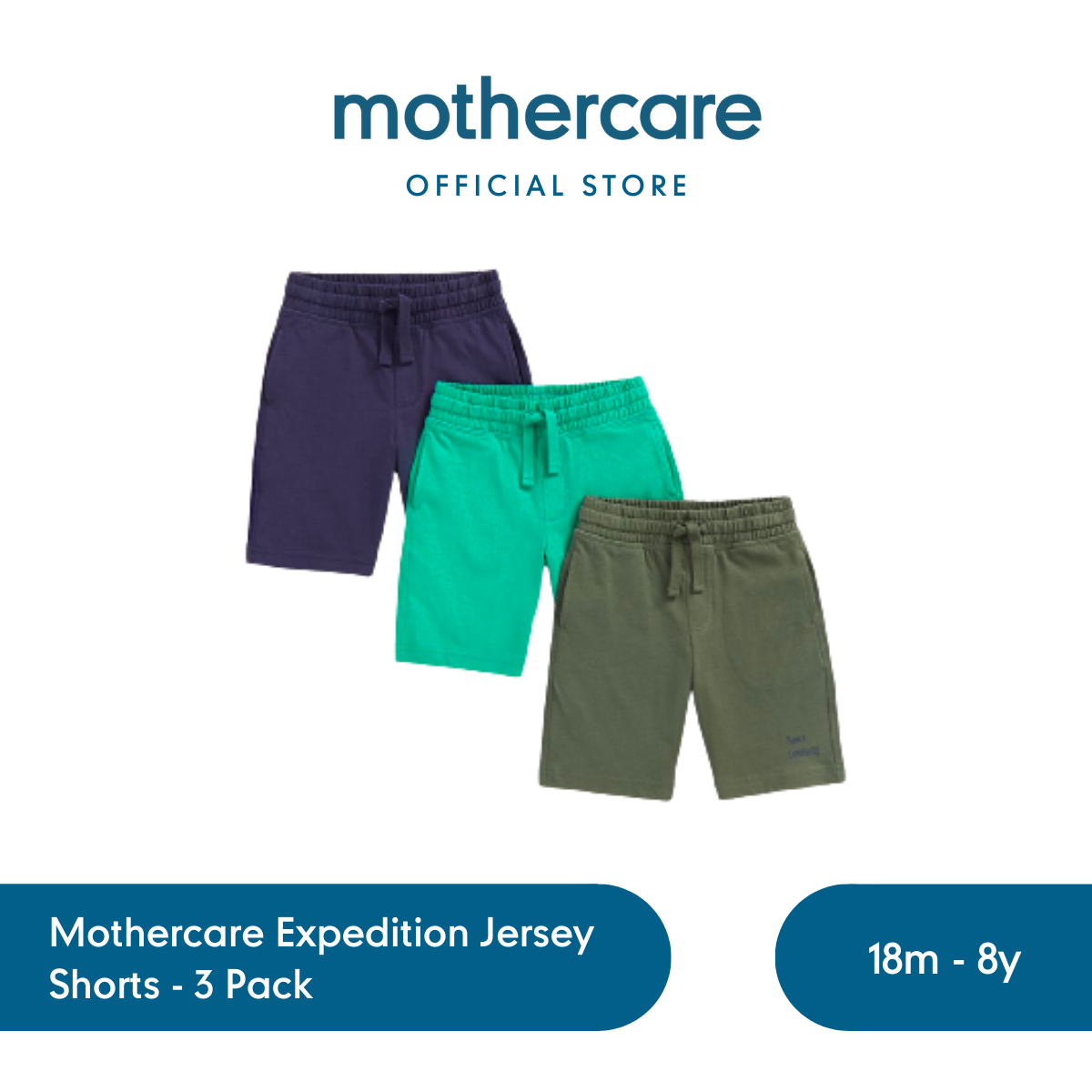 Mothercare Expedition Jersey Shorts Pack Celana Pendek Anak