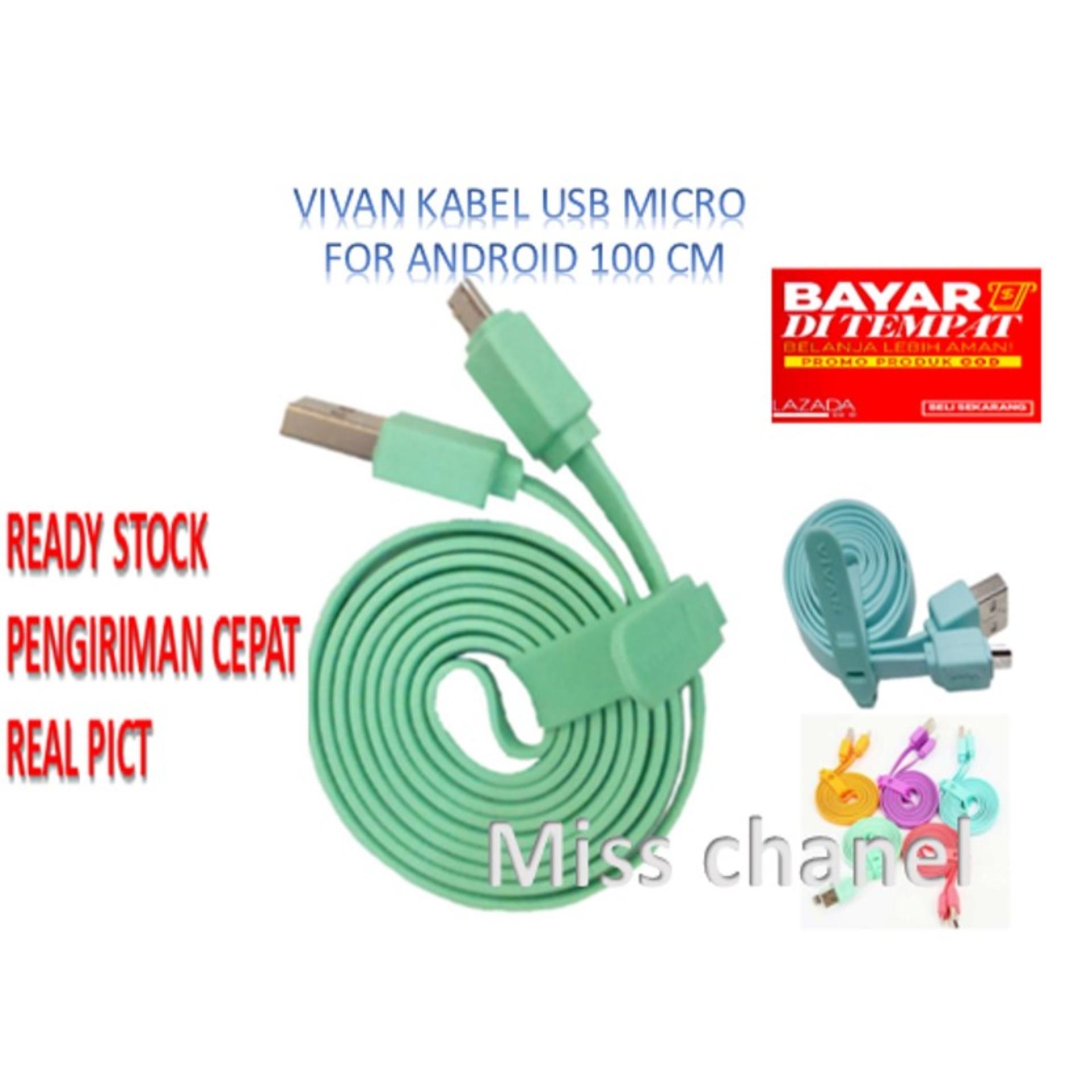 EMQ Vivan Kabel micro USB untuk data dan charger 100cm