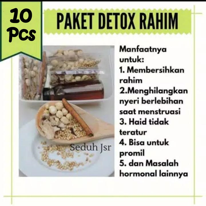 10 Pcs Detox Rahim Detox Wedang Wedang Ketumbar Kesuburan Promil Jsr Lazada Indonesia