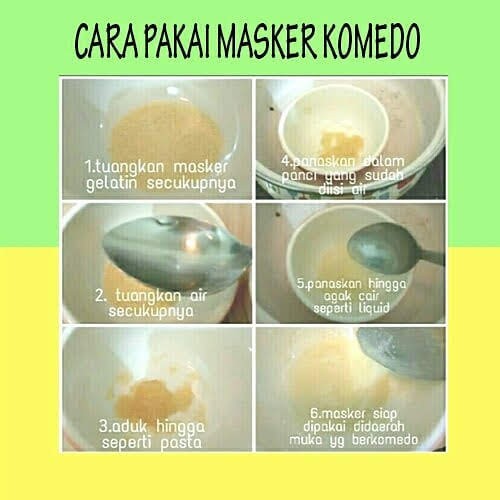 Masker Wajah Gelatin Komedo Kemasan 50gr Dan 100gr Lazada Indonesia