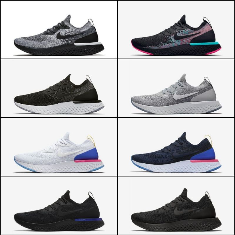 nike epic react flyknit all white