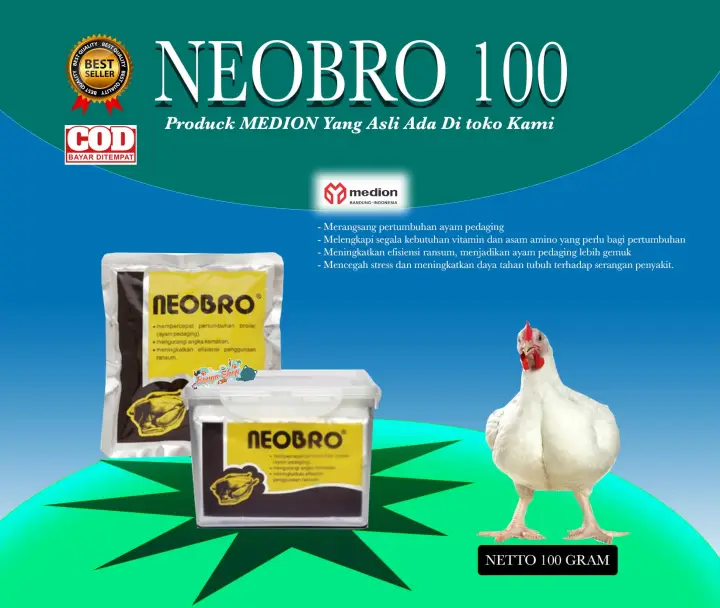 Neobro 100gr Vitamin Penggemuk Ayam Potong Broiler Obat Vitamin Jamu Ayam Doping Ayam Jago Ayam Aduan Penggemuk Ayam Ayam Potong Ayam Pedaging Ayam Jawa Lazada Indonesia