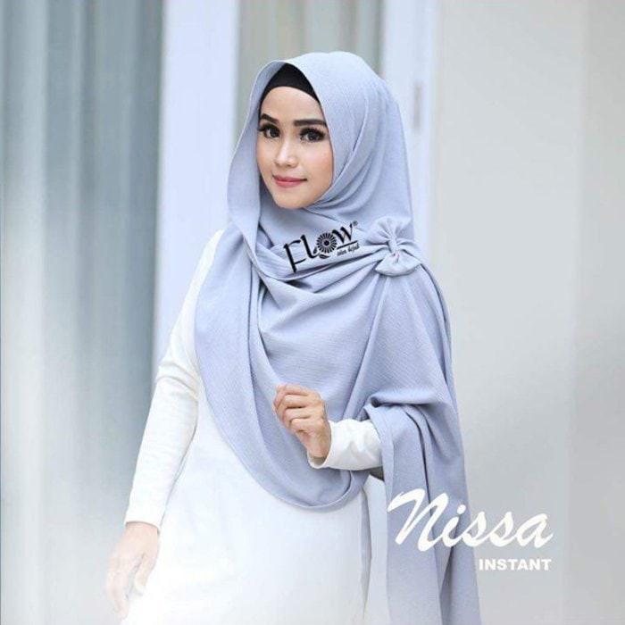 JILBAB KERUDUNG HIJAB cantik PASTAN PASHMINA INSTAN POLOS NISA NISSA SABYAN