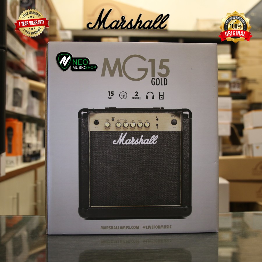 Marshall MG15 GOLD 15 Watt 1×8" Guitar Combo Amplifier | Lazada Indonesia