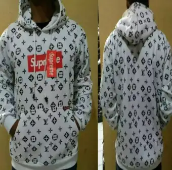 supreme lv black hoodie