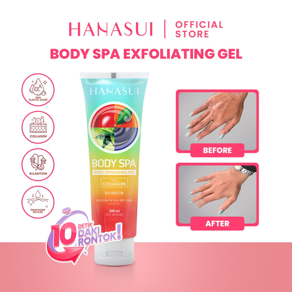 Hanasui Body Spa Exfoliating Gel Rainbow With Collagen