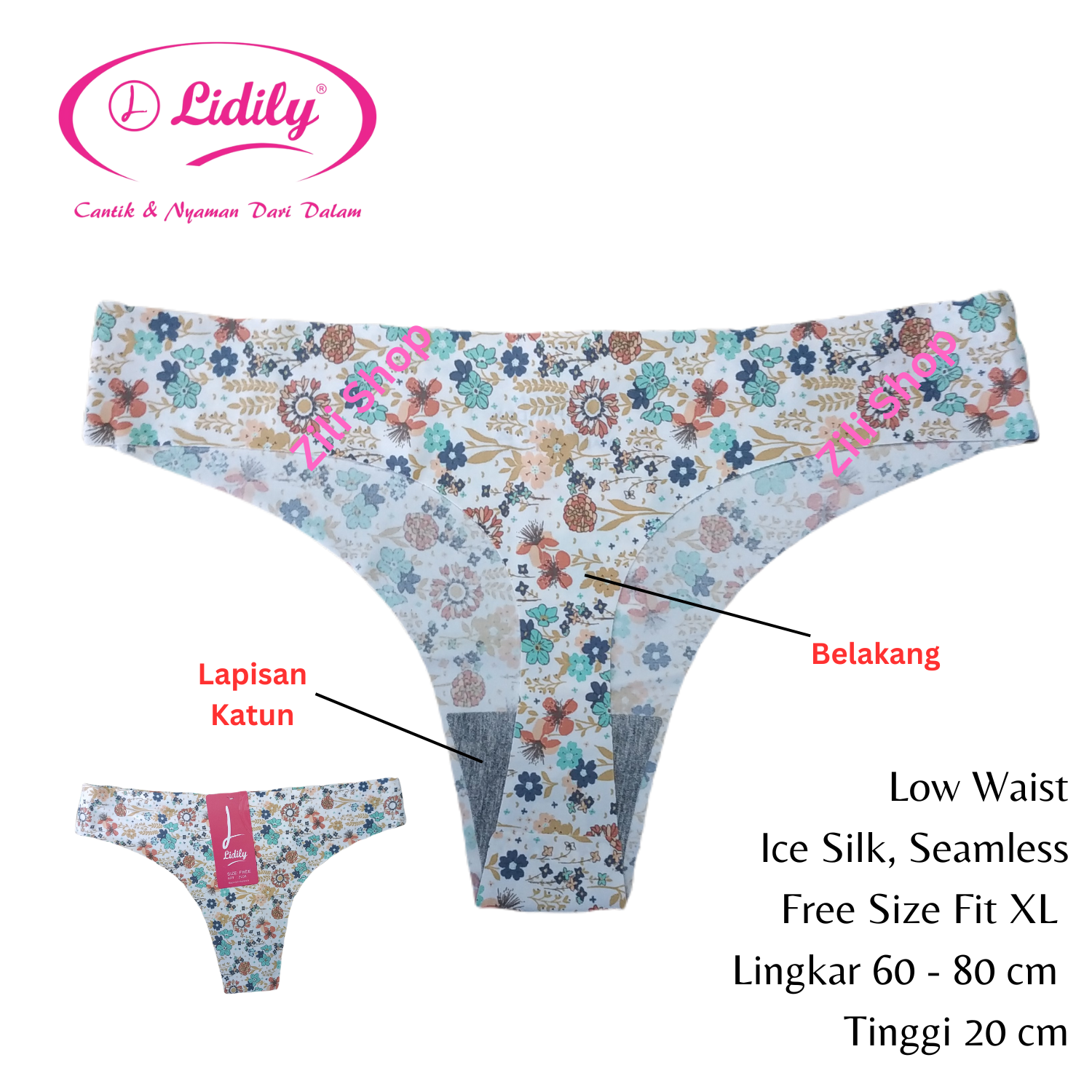 Lydyly Cd Celana Dalam Wanita Seamless G string Sexy Thong Simple