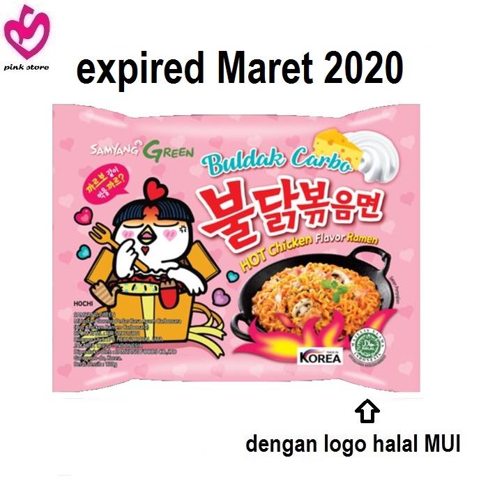 SAMYANG Green label HALAL MUI Hot Chicken Ramen Carbonara 1 Pc