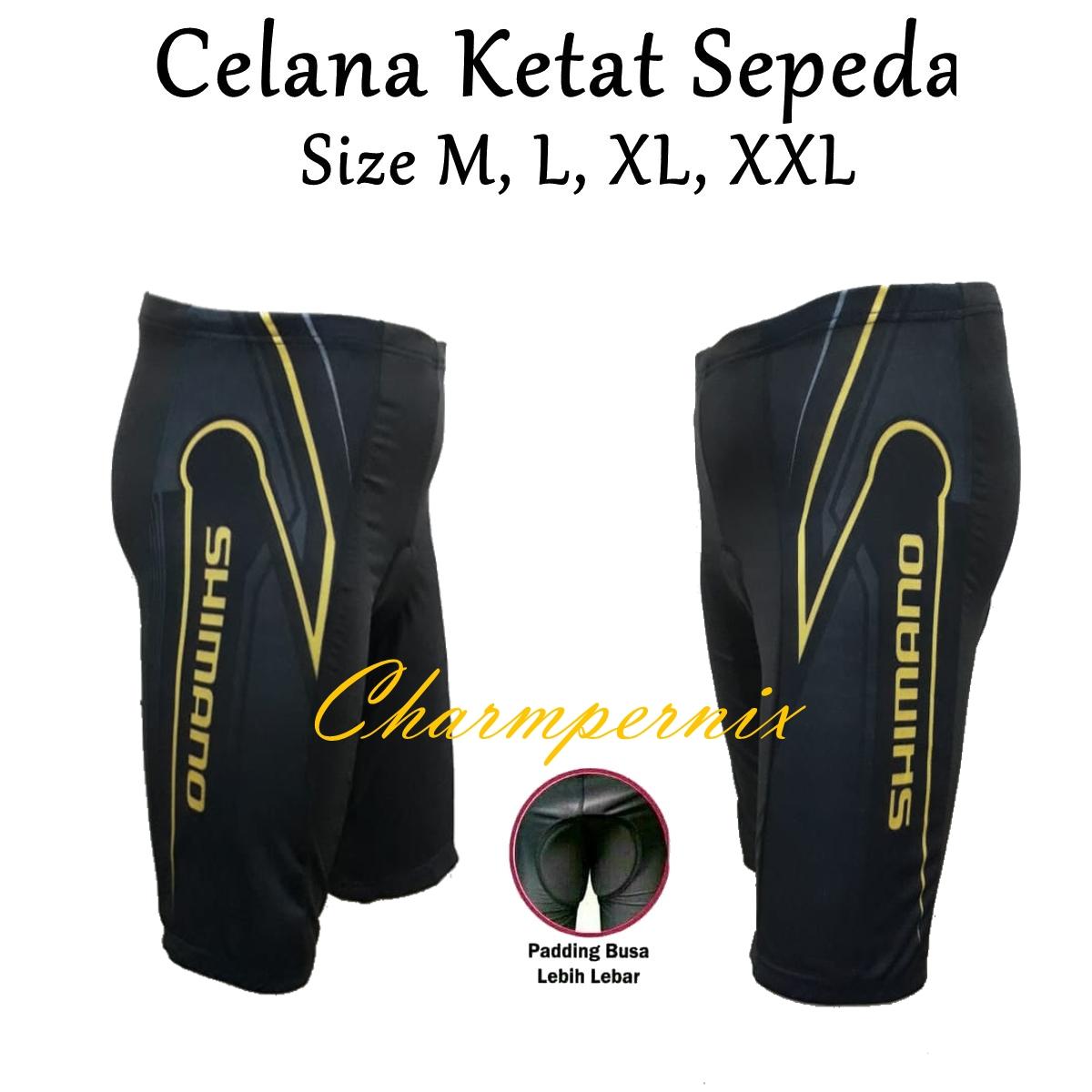 Celana sepeda Ketat pendek Pria Padding busa