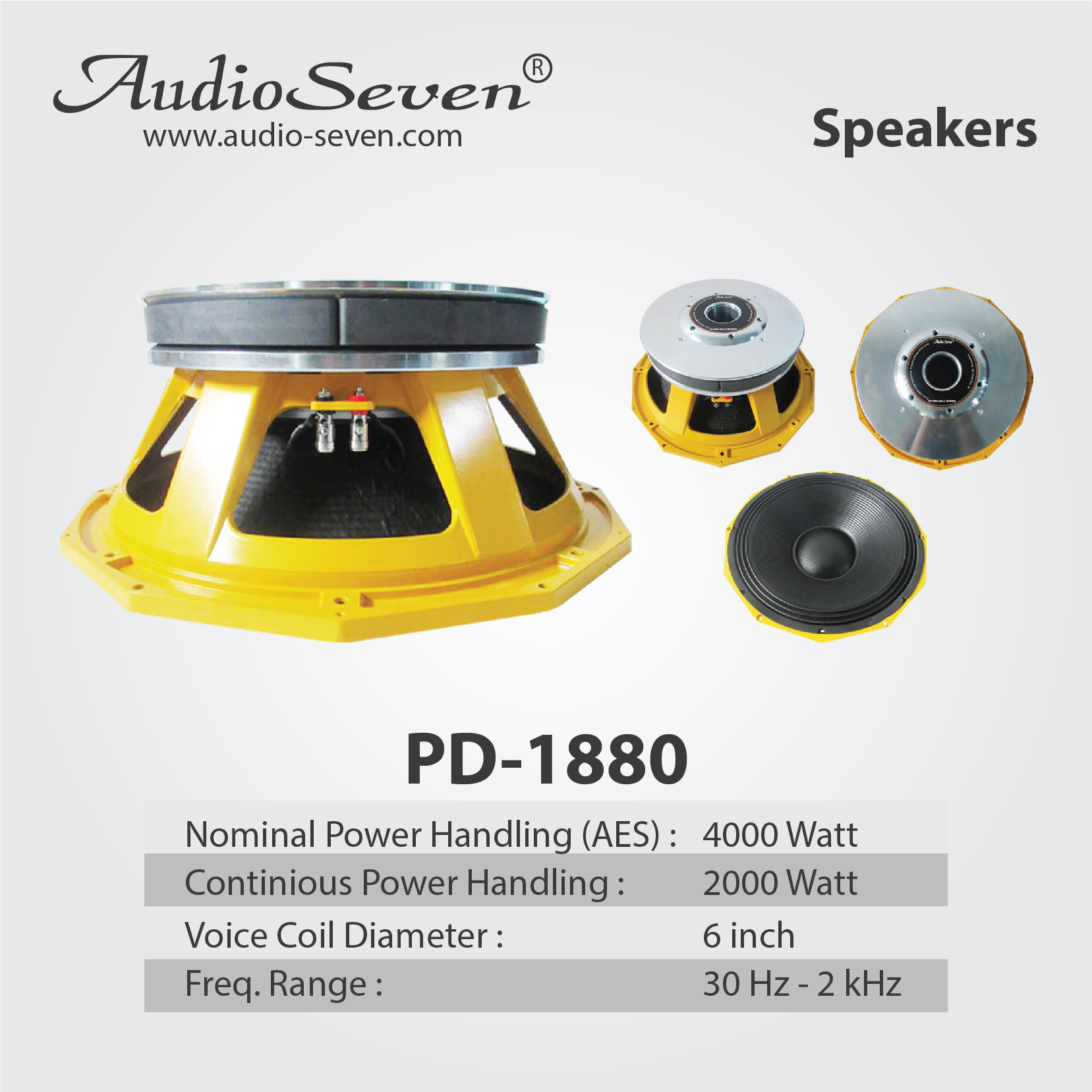 speaker audio seven 6 inch