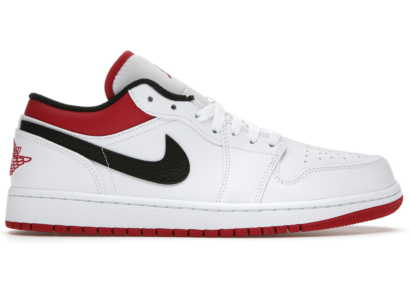 white and red nike