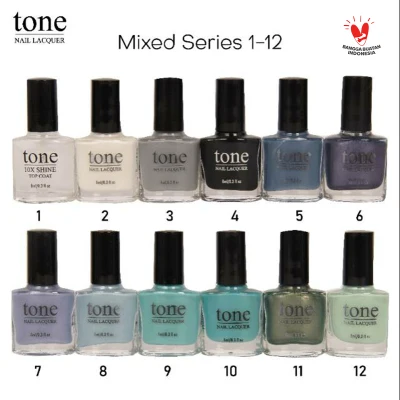 Tone Nail Lacquer Mixed Series 1-12