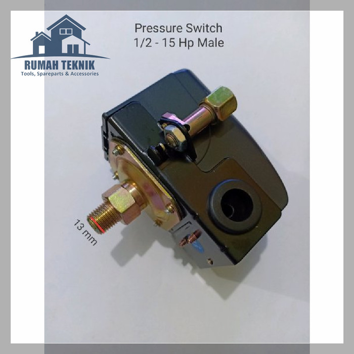 Pressure Switch Kompresor Angin 1/2 Hp 15 Hp Drat Luar Male Lazada Indonesia