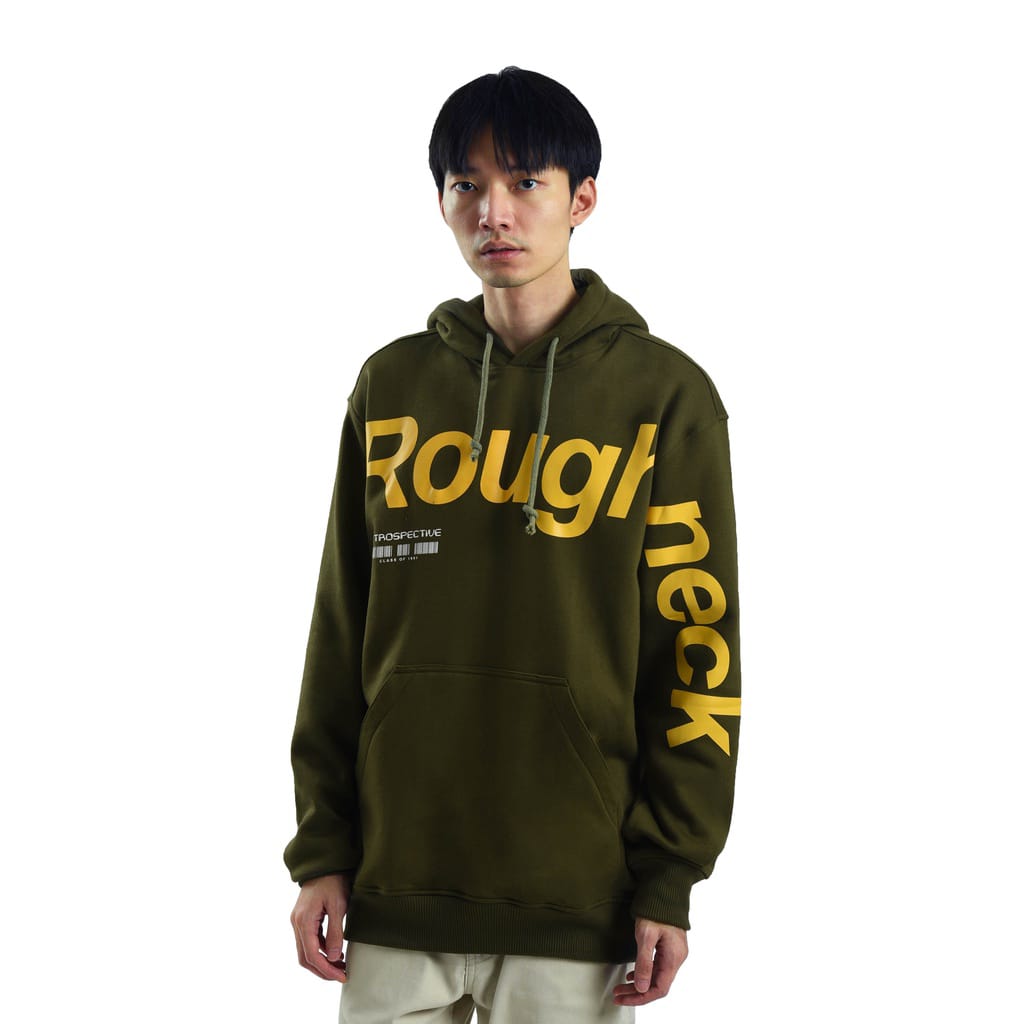 Sweater Hoodie Roughneck Putih/Sweater 
