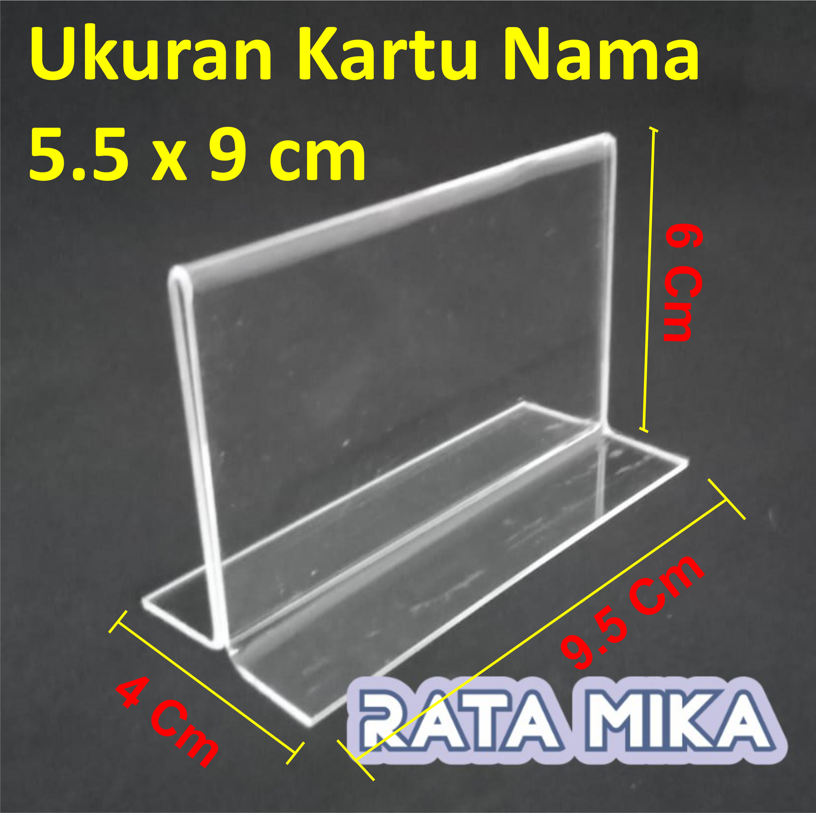 Acrylic Display / Card Display / Table Tent / Nomer Meja | Lazada Indonesia
